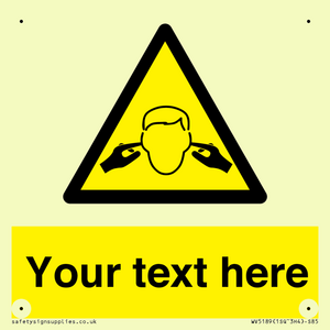 Custom Noise Hazard Sign